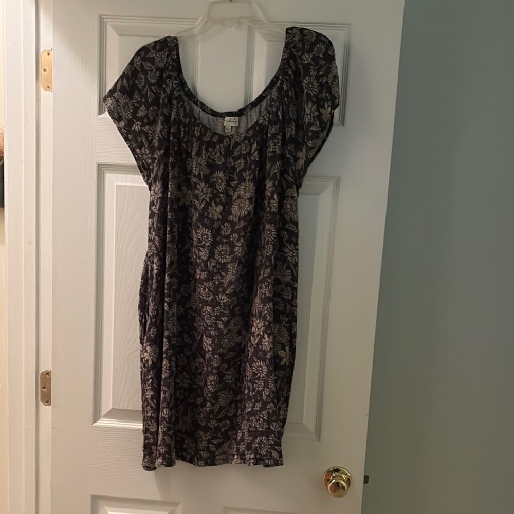 Wonderly Black and Tan Dolman Sleeve Mini Sundress